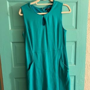 Teal keyhole dress - Lands End